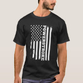 T-shirt Drapeau américain Power Stroke (Devant)