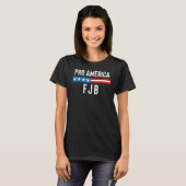 T-shirt Drapeau américain pro America F J B (Devant entier)