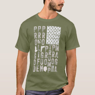 T-shirt Drapeau américain ProGod ProLife ProGun ProTrump