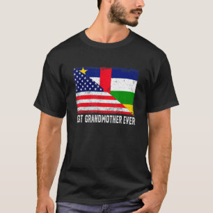 T-shirt Drapeau américain République Centrafricaine Drapea