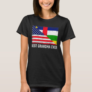 T-shirt Drapeau américain République Centrafricaine Drapea