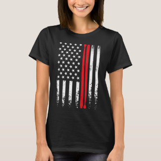 T-shirt Drapeau américain Retro Music Drummer Drum Stick 4