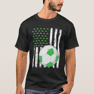 T-shirt Drapeau américain rétro Sport de football St. Patr