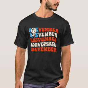 T-shirt Drapeau américain Roevember Féminisme 1973 Pro Cho