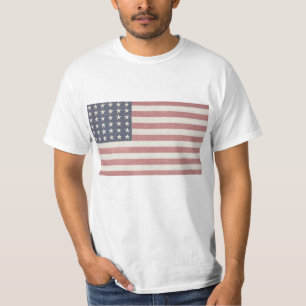 T-shirt Drapeau américain rustique Americana
