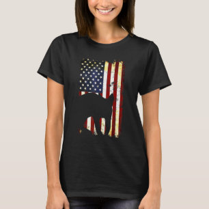 T-shirt Drapeau américain Savannah Silhouette 4 juillet
