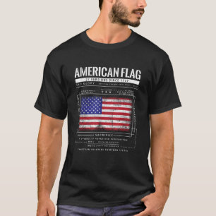 T-shirt Drapeau américain schéma patriotique