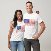 T-shirt Drapeau américain Schnauzer (Unisexe)
