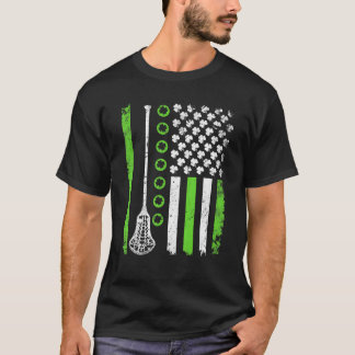 T-shirt Drapeau Américain Shamrock St Pattys Da