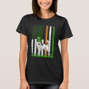 T-shirt Drapeau américain Sibérie Husky Chien Jour de la S