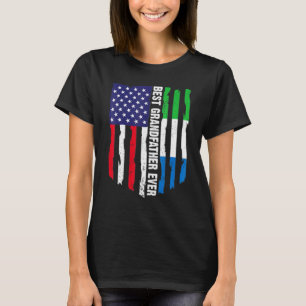 T-shirt Drapeau américain Sierra Leone Drapeau meilleur gr