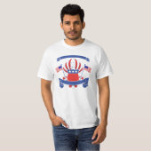 T-shirt drapeau américain slogan tee (Devant entier)