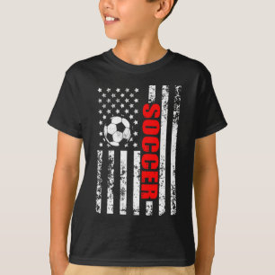 T-shirt Drapeau américain Soccer patriotique