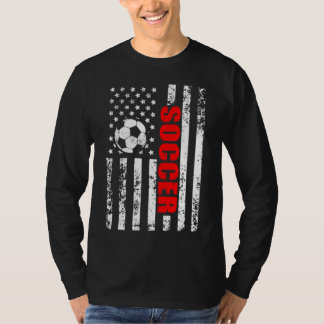 T-shirt Drapeau américain Soccer patriotique