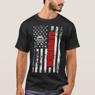T-shirt Drapeau américain Sports Patriotique Clay Pigeon S