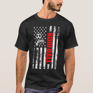 T-shirt Drapeau américain Sports Patriotique Korfball