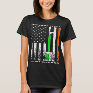 T-shirt Drapeau américain St Patrick's Day Bière Boissons
