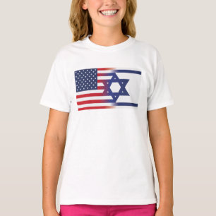 T-shirt Drapeau américain Stand With Israel
