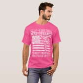 T-shirt Drapeau américain Taekwondo (Devant entier)