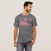 T-shirt Drapeau américain Texas 4 juillet Vintage (Devant entier)