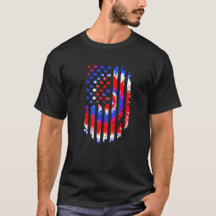 T-shirt Drapeau américain Tie Dye Patriotic Happy 4 juille