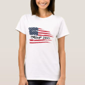 T-shirt Drapeau américain Trump 2024 (Devant)