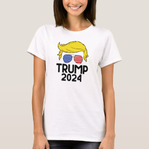 T-shirt Drapeau américain Trump 2024