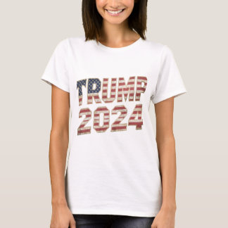 T-shirt Drapeau américain Trump 2024 Adult Short