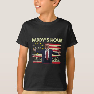 T-shirt Drapeau Américain Trump Chez Papa We The People 45