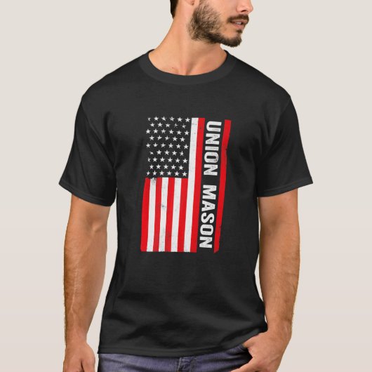T-shirt Drapeau américain Union Mason (Devant)