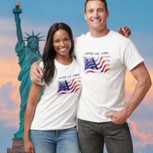 T-shirt Drapeau américain - United We Stand - Homme