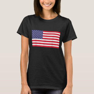 T-shirt Drapeau Américain USA Patriotique Pour US Hommes F
