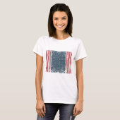 T-shirt drapeau américain vertical (Devant entier)