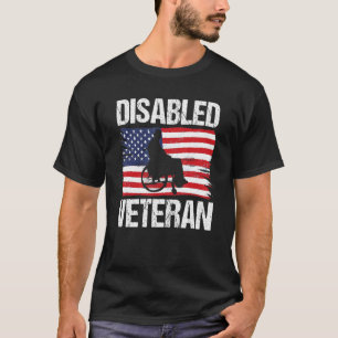 T-shirt Drapeau américain vétéran - Hommes handicapés
