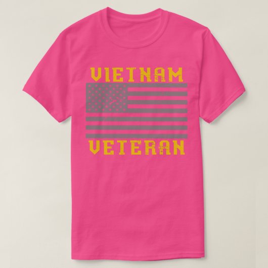 T-shirt Drapeau américain Vietnam vétéran 1 (Design devant)
