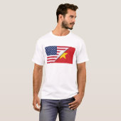 T-shirt Drapeau américain vietnamien (Devant entier)