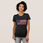 T-shirt Drapeau américain Vintage (Devant entier)