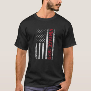 T-shirt Drapeau américain vintage 1979 en détresse 43 ans