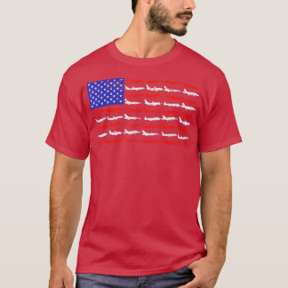 T-shirt Drapeau américain vintage 4 juillet P