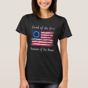 T-shirt Drapeau américain vintage Betsy Ross avec Pat 13 é