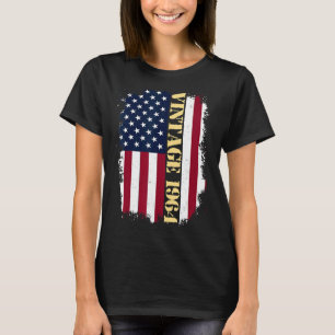 T-shirt Drapeau américain Vintage de 59 ans 1964 Drapeau a
