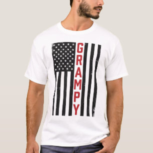 T-shirt Drapeau américain vintage de conception de vecteur