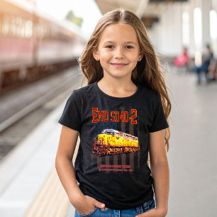 T-shirt Drapeau américain vintage EMD SD40-2 Locomotive di