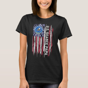 T-shirt Drapeau américain vintage Fier Vétérinaire de la m