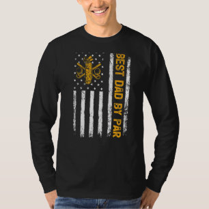 T-shirt Drapeau américain Vintage Meilleur papa Par Par Go