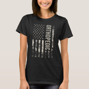 T-shirt Drapeau américain vintage Orthopédique