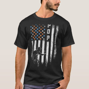 T-shirt Drapeau Américain vintage Proud Ping Pong Pop Tabl