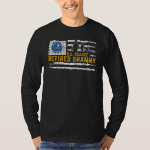 T-shirt Drapeau américain vintage USA fier Seabee américai