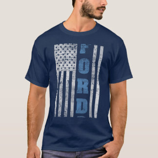 T-shirt Drapeau Américain Voiture Conduite Fiing Course 31