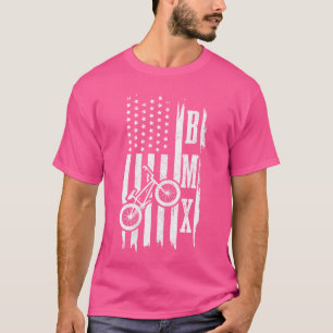 T-shirt Drapeau Américain Wo Bmx Patriotique Bmx